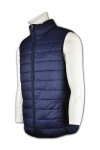V119 來版訂購夾心棉外套  訂製背心外套顏色  男裝背心褸  度身訂造戶外背心外套  背心專門店